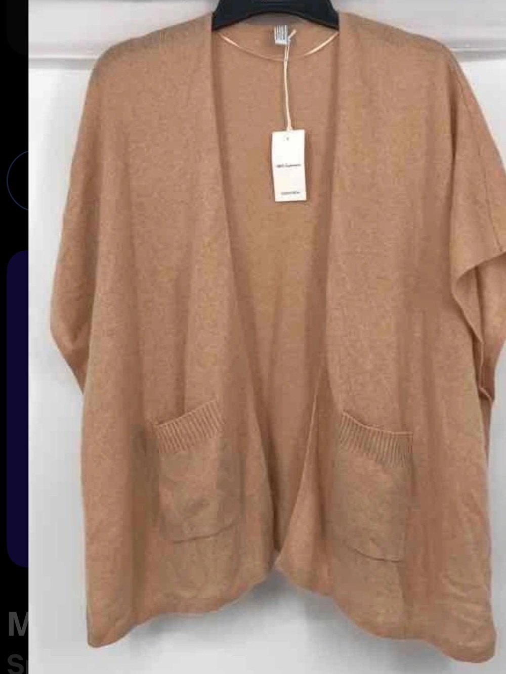 Nordstrom Open-Front Pocket cashmere Cardigan - Camel Tan
